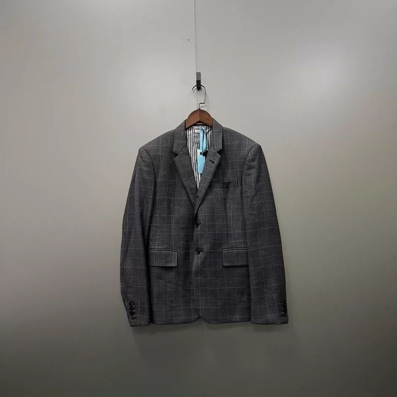 Thom Browne Thom browne Size 3 Gray plaid full-print suit 2503-Nextarr Size 40R - 1 Thumbnail