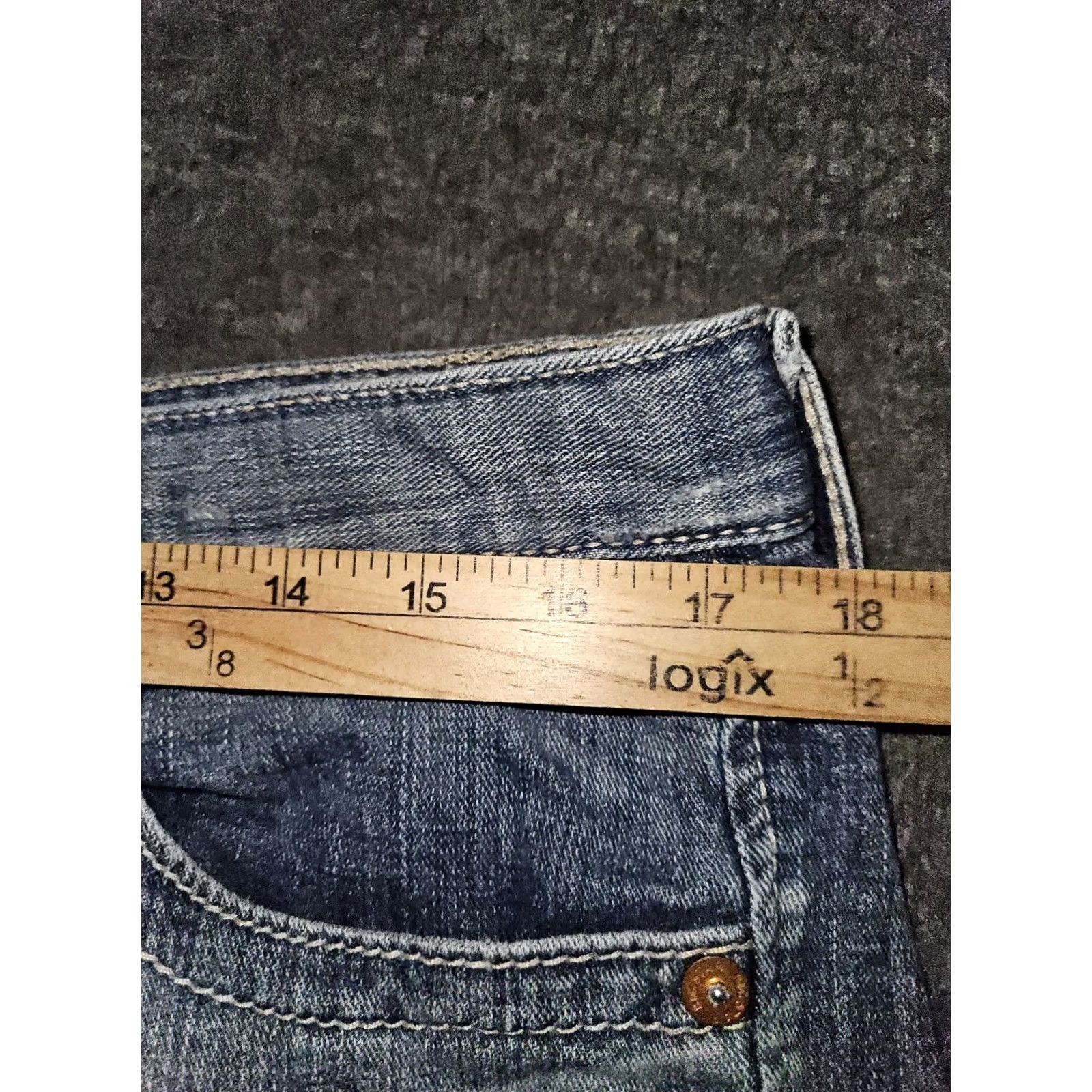 Vintage BIG STAR Sydney Boyfriend Jeans Women's 32 Mid Rise Blue Distressed Cowgirl Denim Size 24" / US 00 / IT 34 - 4 Thumbnail