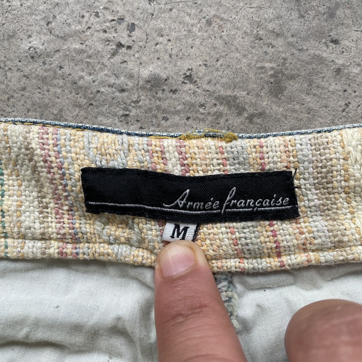 Japanese Brand × Jean Vintage Japan Armee Francaise Patch Faded Jeans Pants Denim Size US 32 / EU 48 - 6 Thumbnail