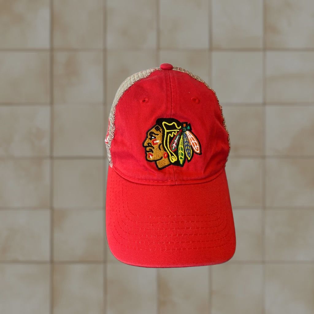 Reebok Chicago Blackhawks Trucker Strapback Hat Mens White NWT TOEWS Baseball Cap Reebok Java Size ONE SIZE - 1 Thumbnail