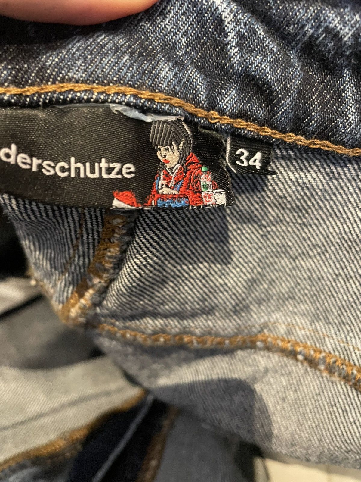 Derschutze ”Faces” denim raw edged blue Size US 34 / EU 50 - 5 Thumbnail