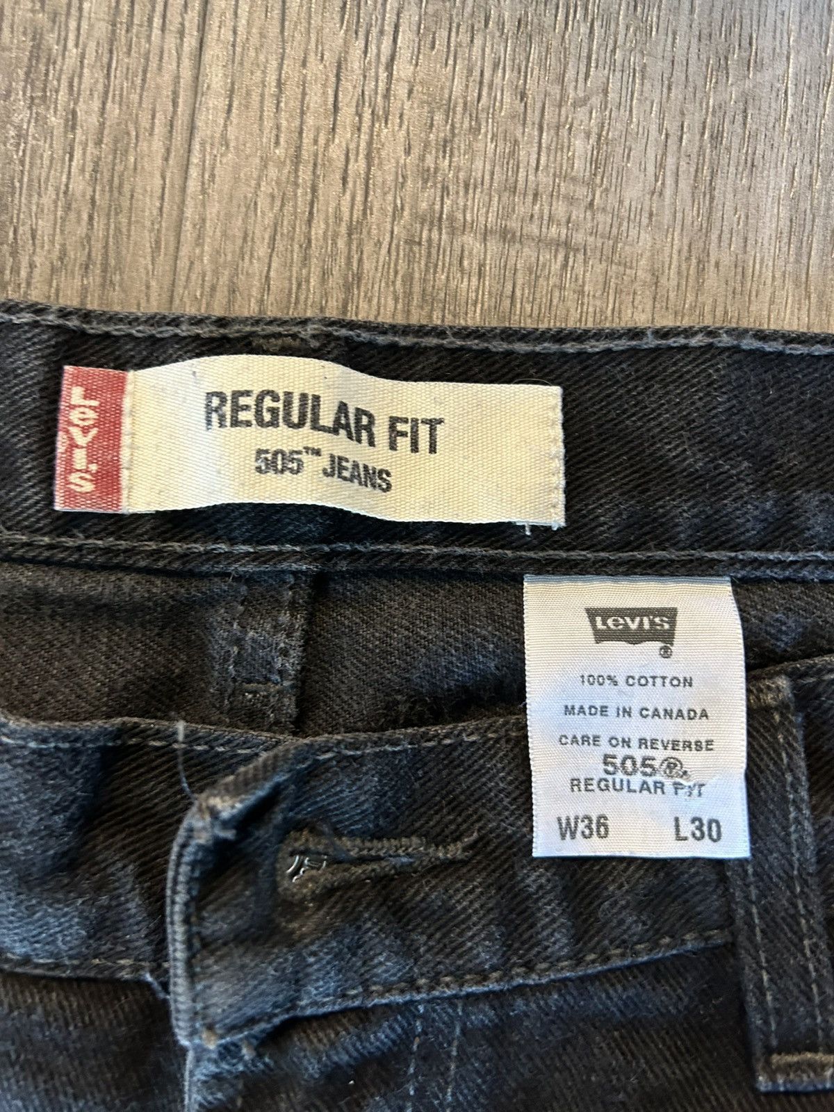 Levi's × Levi's Made & Crafted × Levi's Vintage Clothing Vintage Levi’s 505 36x30 made in Canada Size US 36 / EU 52 - 2 Thumbnail