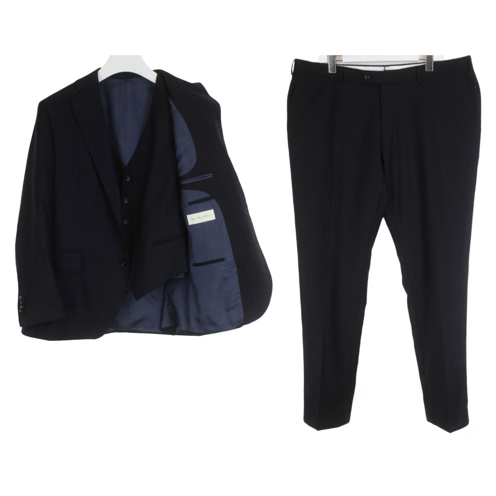 Suitsupply Suitsupply Suit Mens UK 48S Navy Wool 3in1 La Spalla Single Breasted Ferrara Brescia Classic Formal Business Size 48R - 2 Thumbnail
