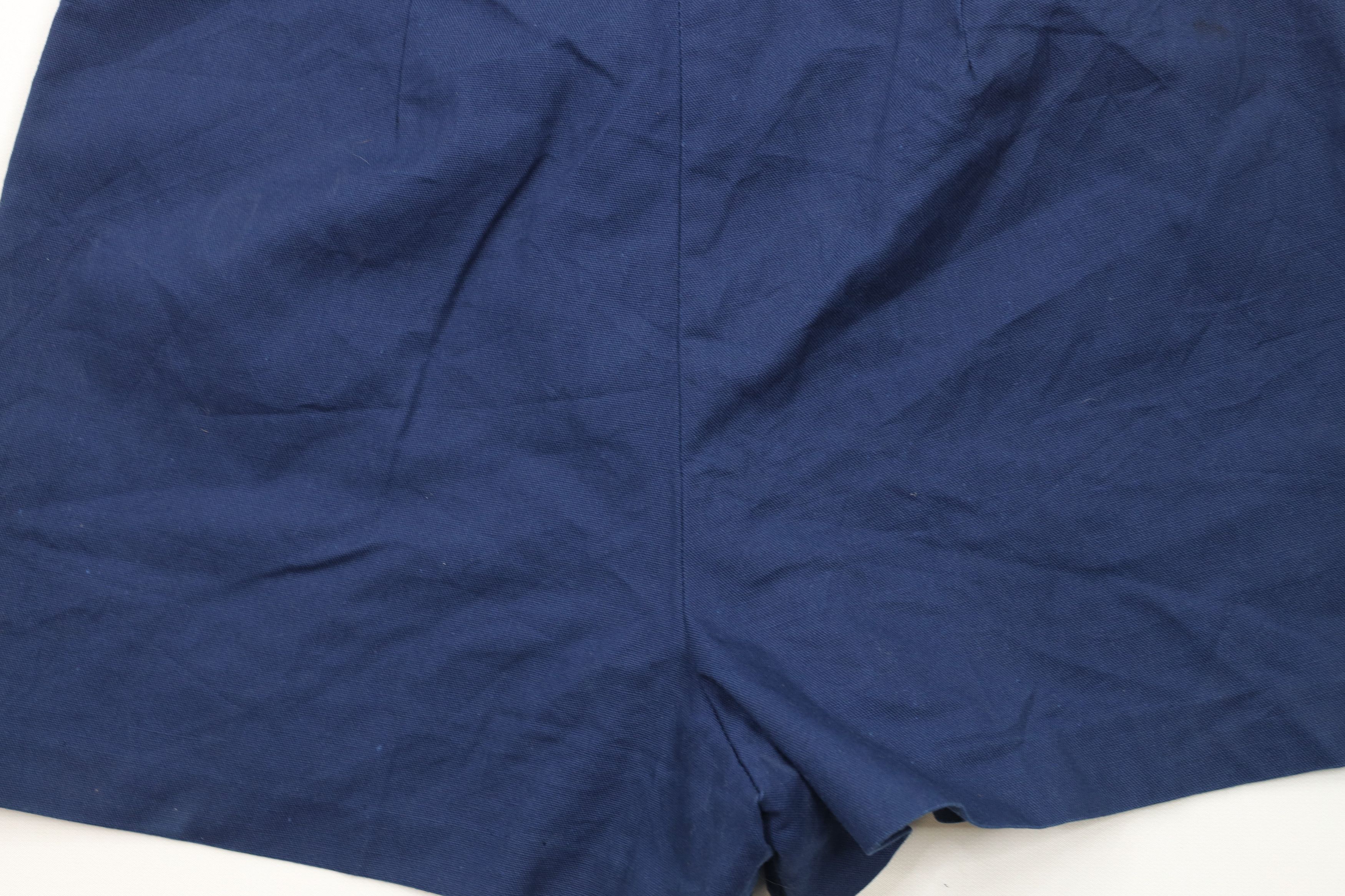 Vintage Vintage 70s Streetwear Above Knee Shorts Navy Blue USA Size 36" / US 14 / IT 50 - 13 Thumbnail