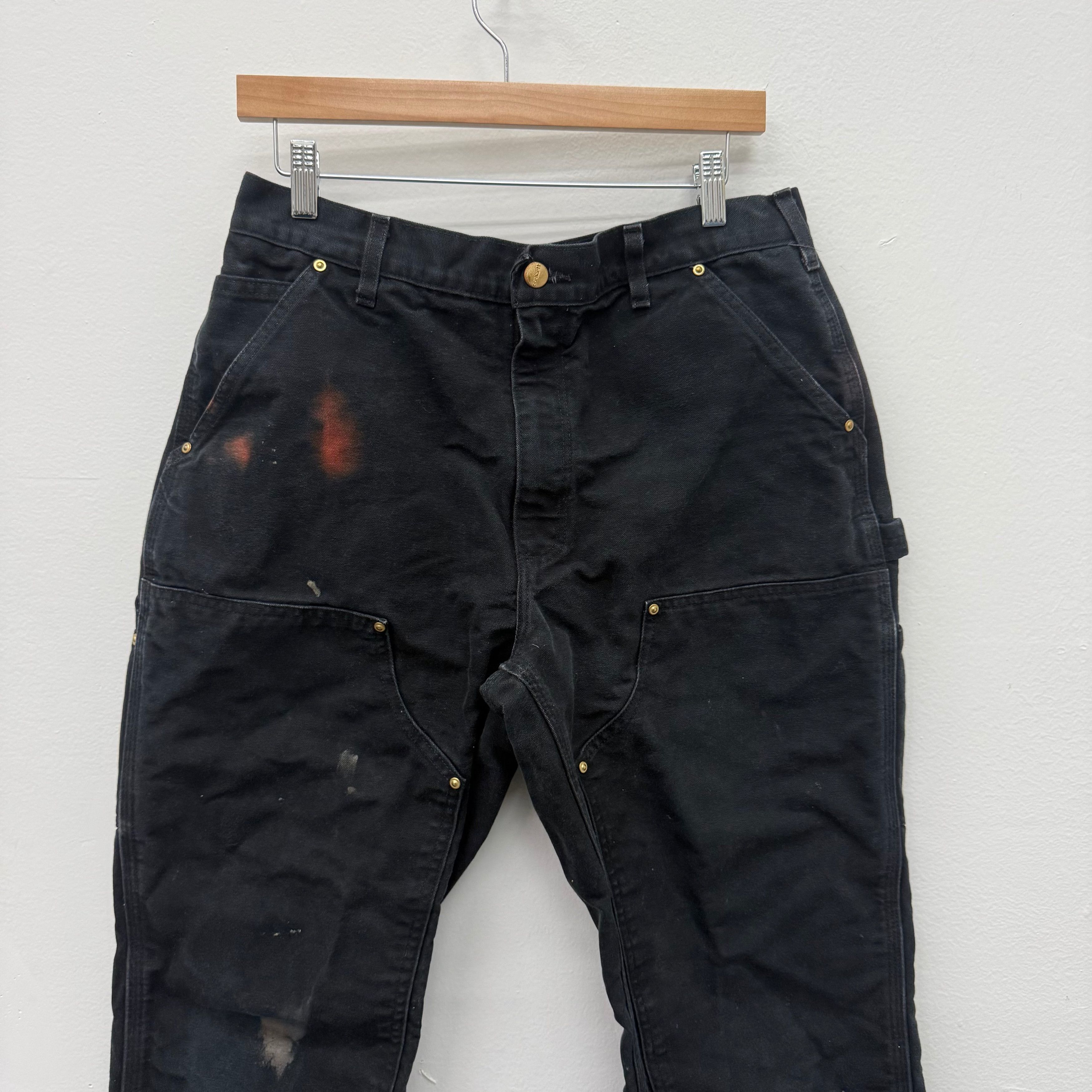 Carhartt Carhartt Black Carpenter Work Pants - Size 34 x 32 Size US 34 / EU 50 - 4 Thumbnail