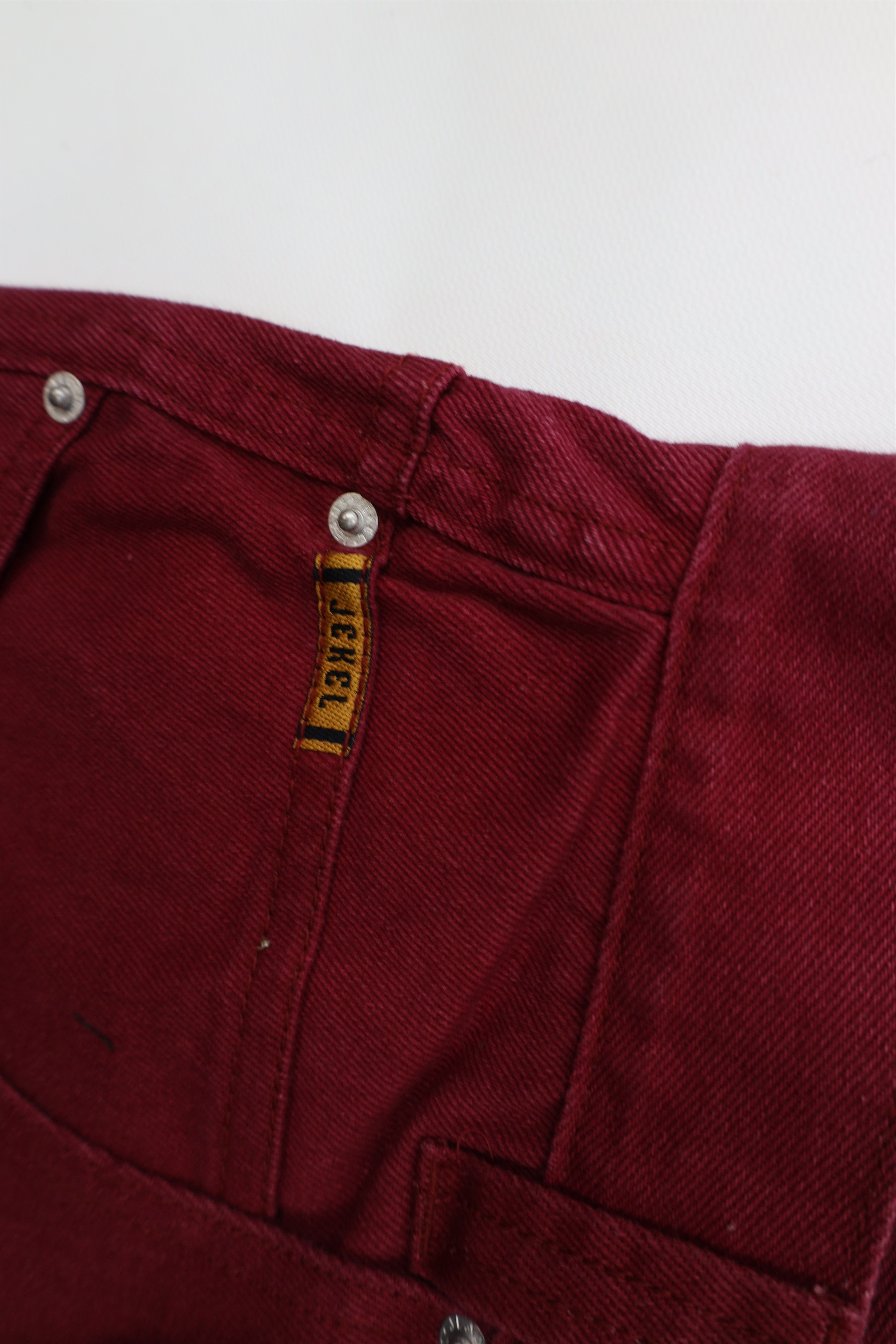 Vintage Deadstock Vintage 90s Streetwear Skateboard Jeans Burgundy Size US 32 / EU 48 - 8 Thumbnail