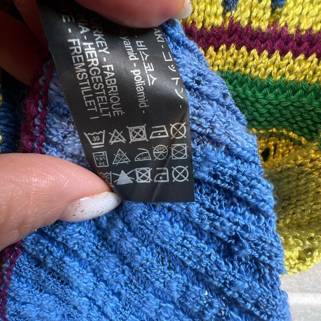 Zara Zara Knit Multicolor Open Weave Short Sleeve Sweater Top Size M (351) Size M / US 6-8 / IT 42-44 - 11 Thumbnail