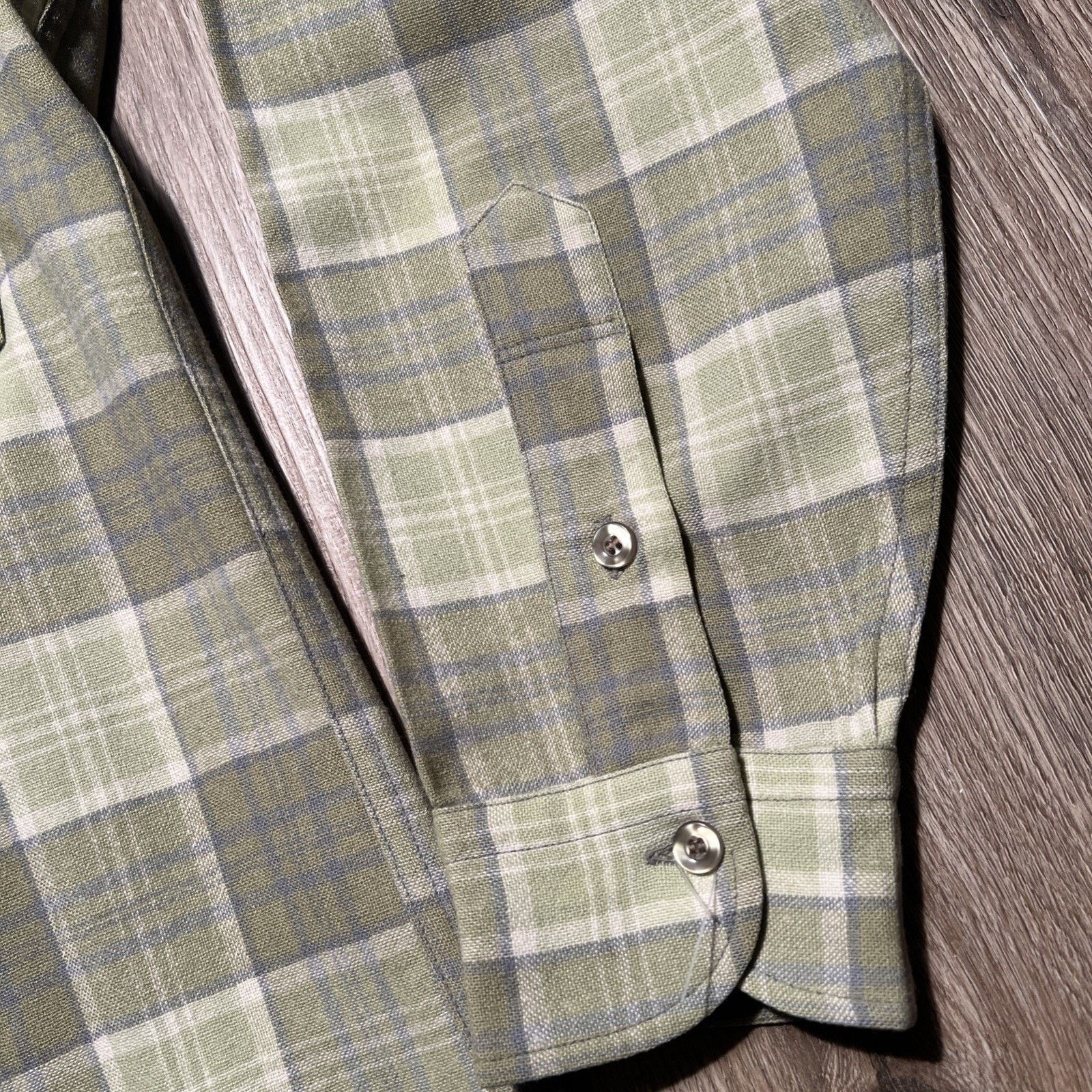 Pendleton 50s Pendleton Wool Plaid Flannel CPO Shirt Mens 15 1/4 VTG Size US L / EU 52-54 / 3 - 7 Thumbnail