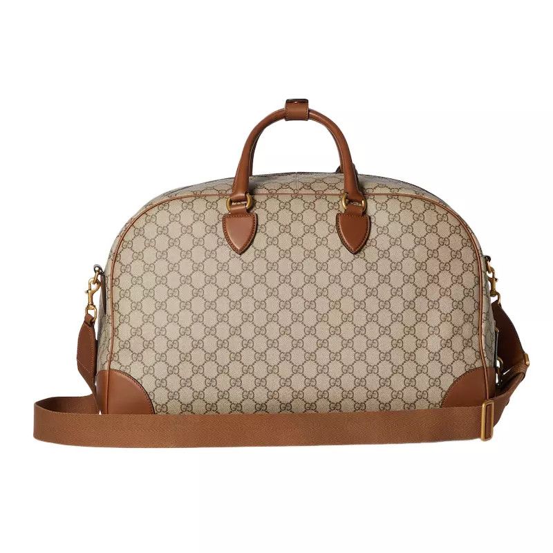 Gucci GUCCI GG Medium Beige/Brown Duffle Bag New Authentic Size ONE SIZE - 3 Thumbnail