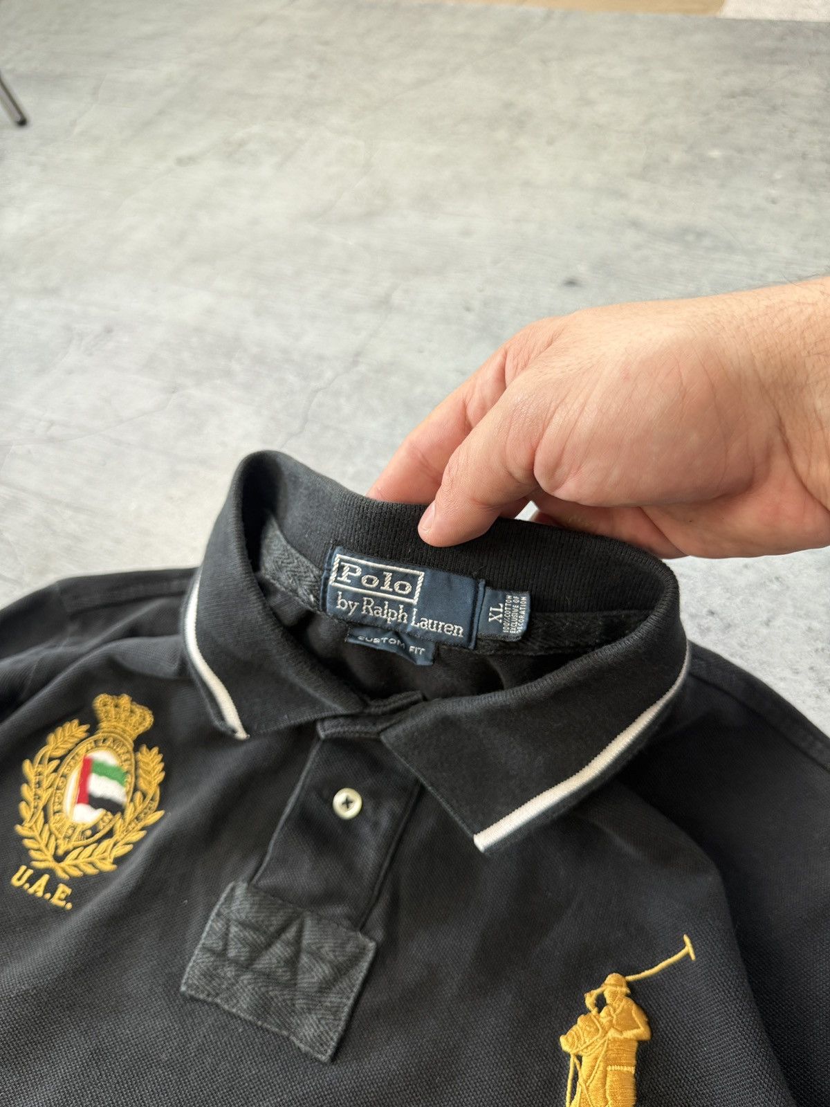 Polo Ralph Lauren Vintage Polo Ralph Lauren Dubai Rugby Polo Shirt Big Pony Size US XL / EU 56 / 4 - 9 Thumbnail