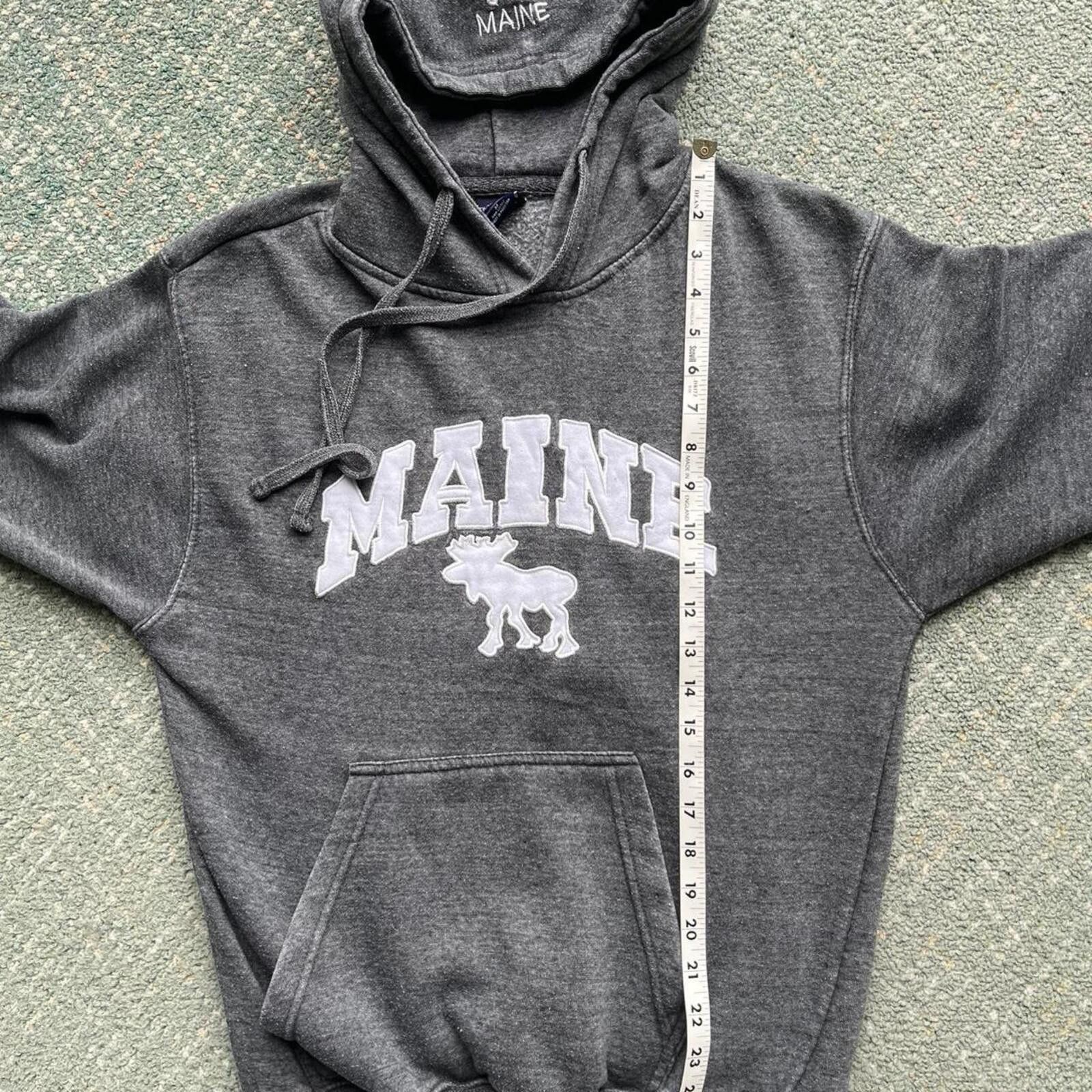 Other Vintage Style Grey Maine Moose Hoodie Sweatshirt Size M Size US M / EU 48-50 / 2 - 8 Thumbnail