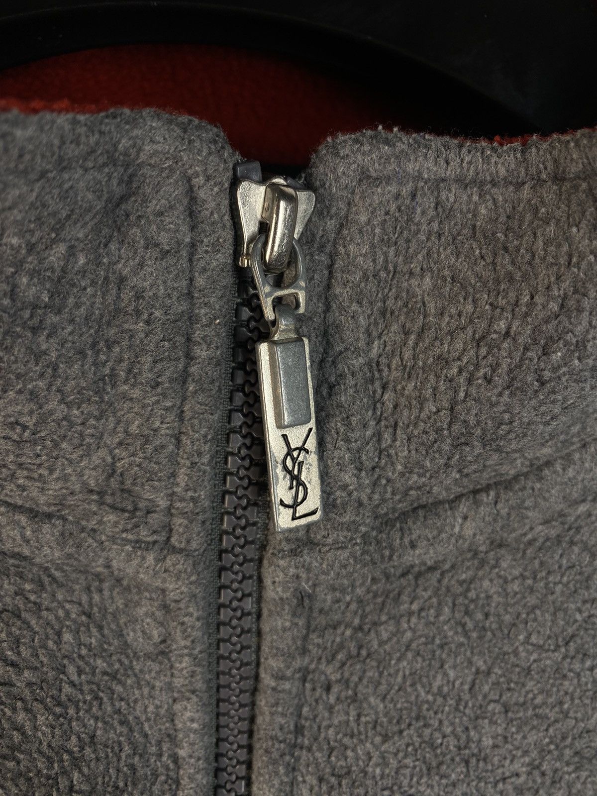 Yves Saint Laurent Fleece YSL Sweatshirt 1/4 Quarter Zip Logo Vintage Sweater Size US XL / EU 56 / 4 - 21 Thumbnail