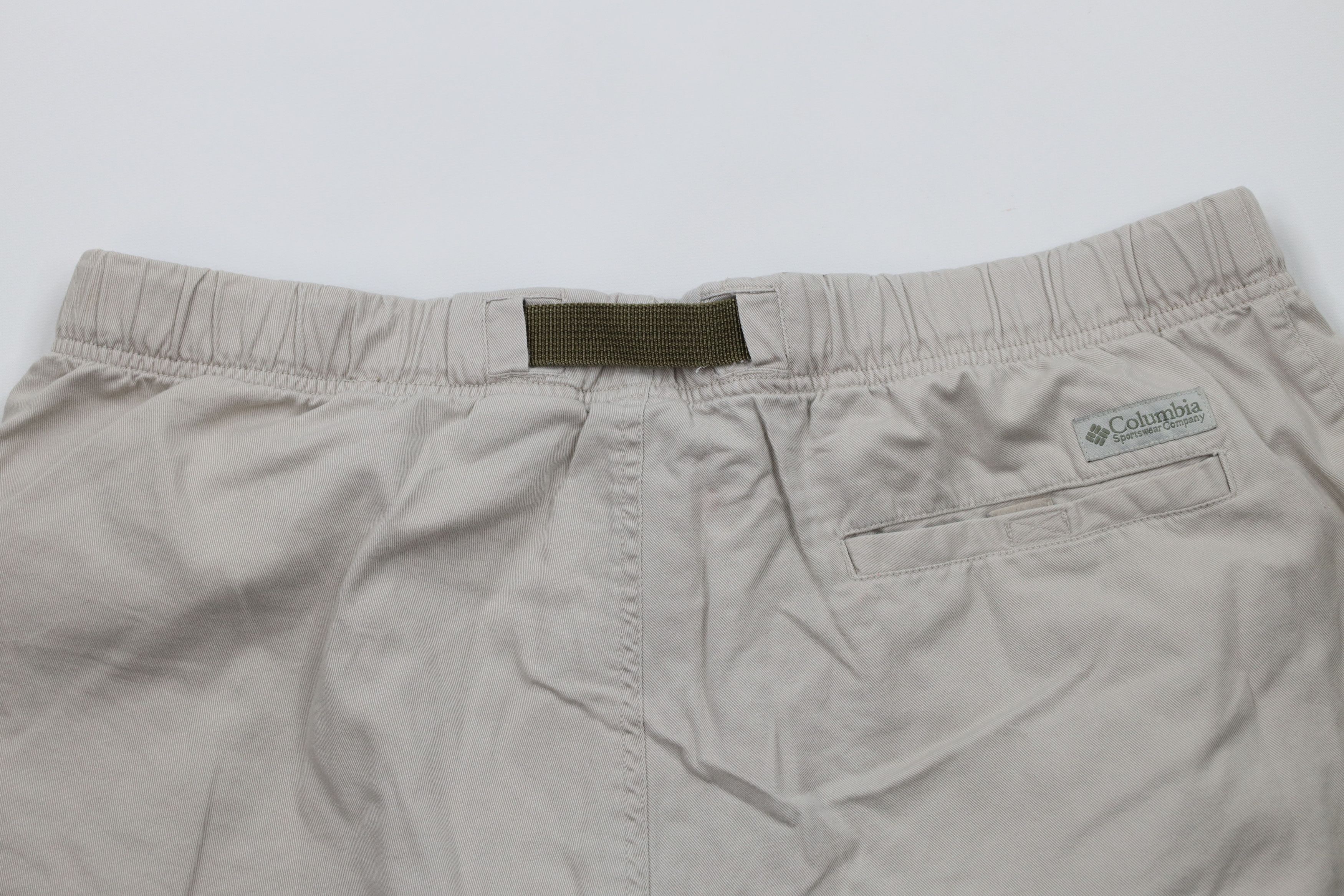Columbia × Vintage Vintage 90s Columbia Belted Above Knee Shorts Beige Cotton Size US 36 / EU 52 - 10 Thumbnail