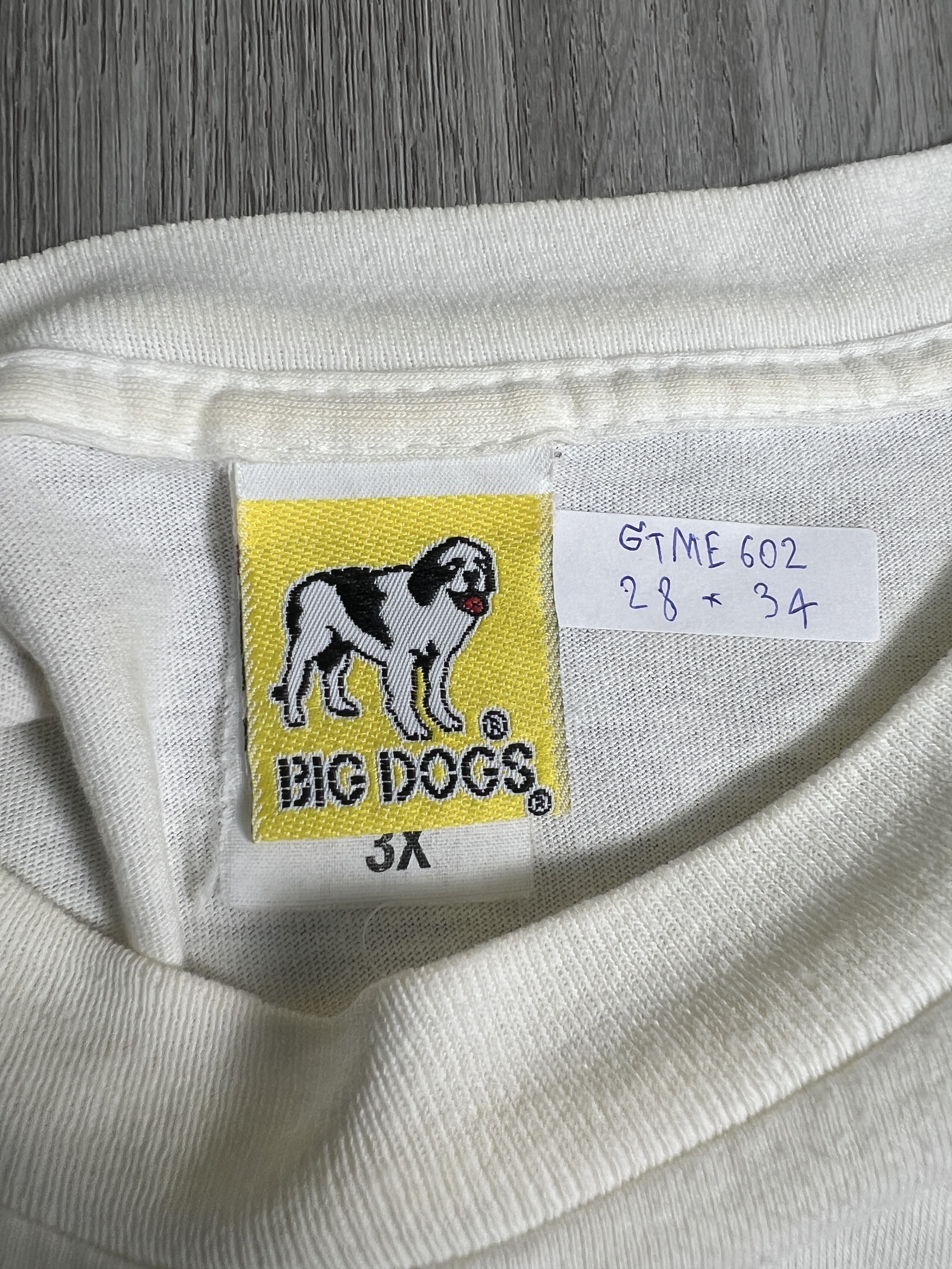 Big Dogs Vintage 90s Big Dogs Graphic Tee (3XL) GTME602 Size US XXL / EU 58 / 5 - 5 Thumbnail