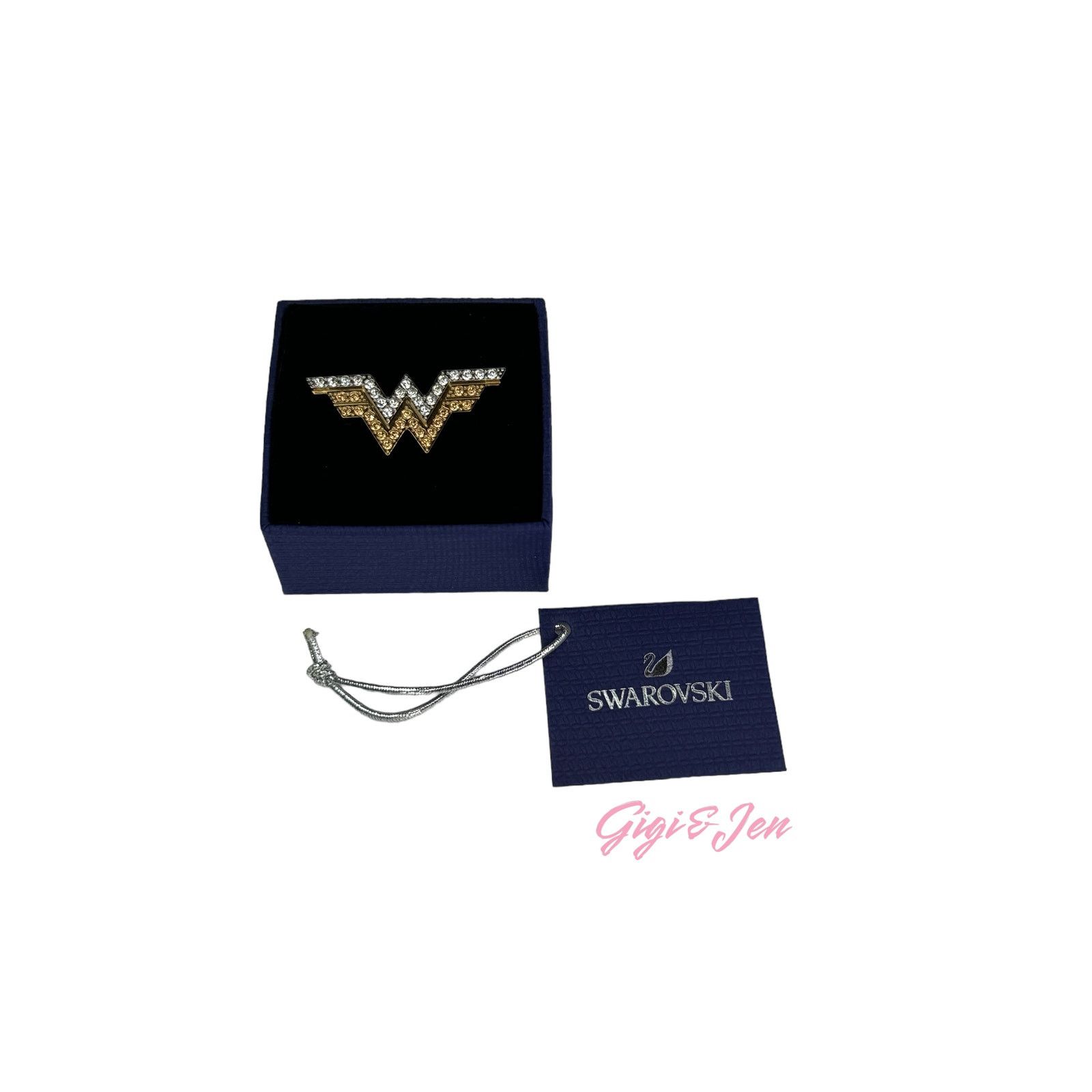 Swarovski Swarovski Fit Wonder Woman double ring Gold tone 55 - 58 Size ONE SIZE - 3 Thumbnail