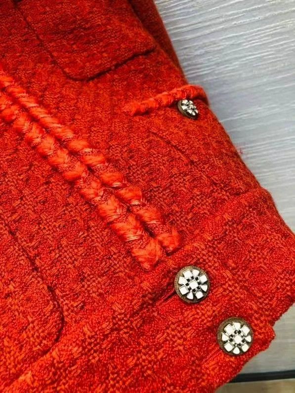 Chanel Chanel Autumn and winter snow series red 4-pocket jacket Size XS / US 0-2 / IT 36-38 - 5 Thumbnail