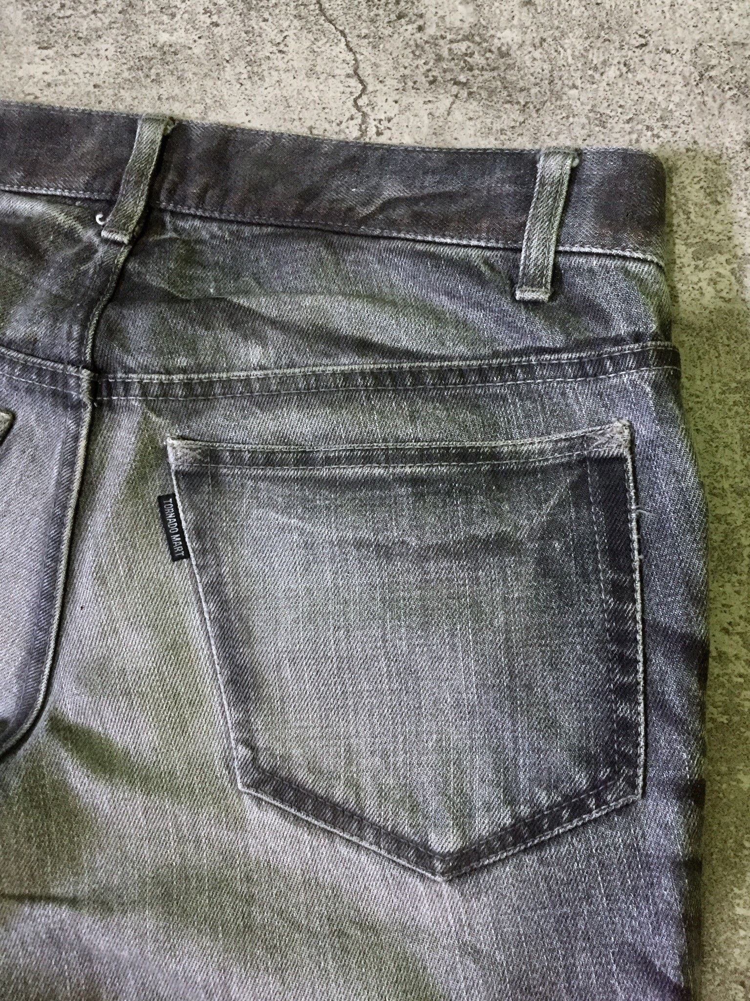 Tornado Mart Tornado Mart Faded Distressed Flare Denim Pants Size US 31 - 7 Thumbnail