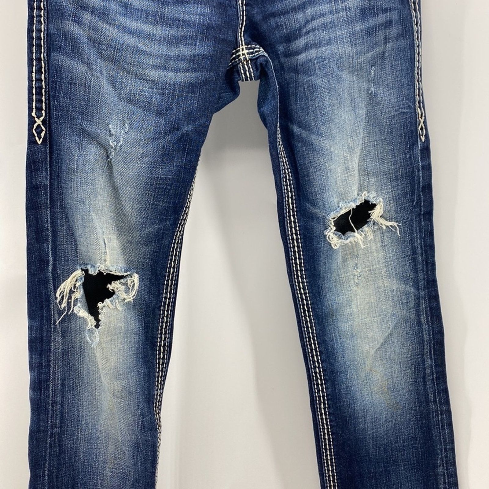 Rock Revival Rock Revival distressed Madison straight leg jeans size 26 Size 26" / US 2 / IT 38 - 4 Thumbnail