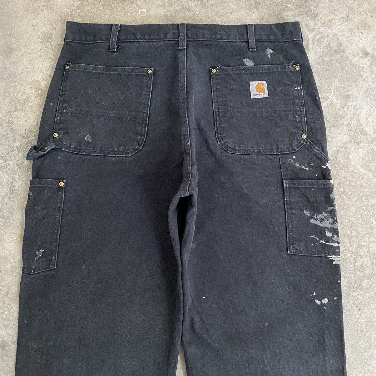 Carhartt VTG Carhartt Double Knee Faded Splatter Painter Pants Size US 35 - 16 Thumbnail