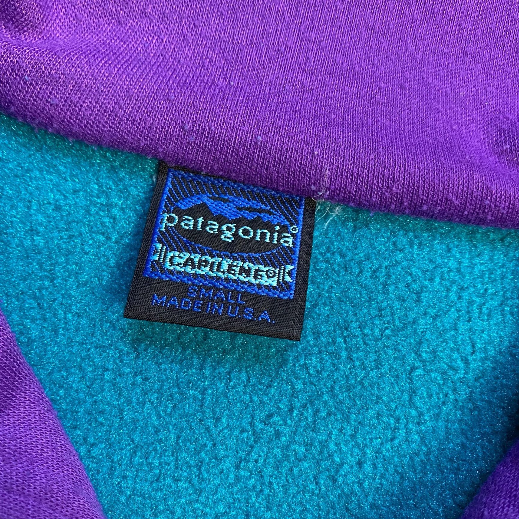 Patagonia VINTAGE Patagonia Capilene Womens ¼ Zip Pullover Sweater Teal Blue S USA Logo Size S / US 4 / IT 40 - 3 Thumbnail