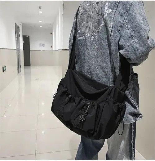 Japanese Brand × Vintage Y2K Japanese Style Tote Shoulder Canvas Bag school Size ONE SIZE - 3 Thumbnail