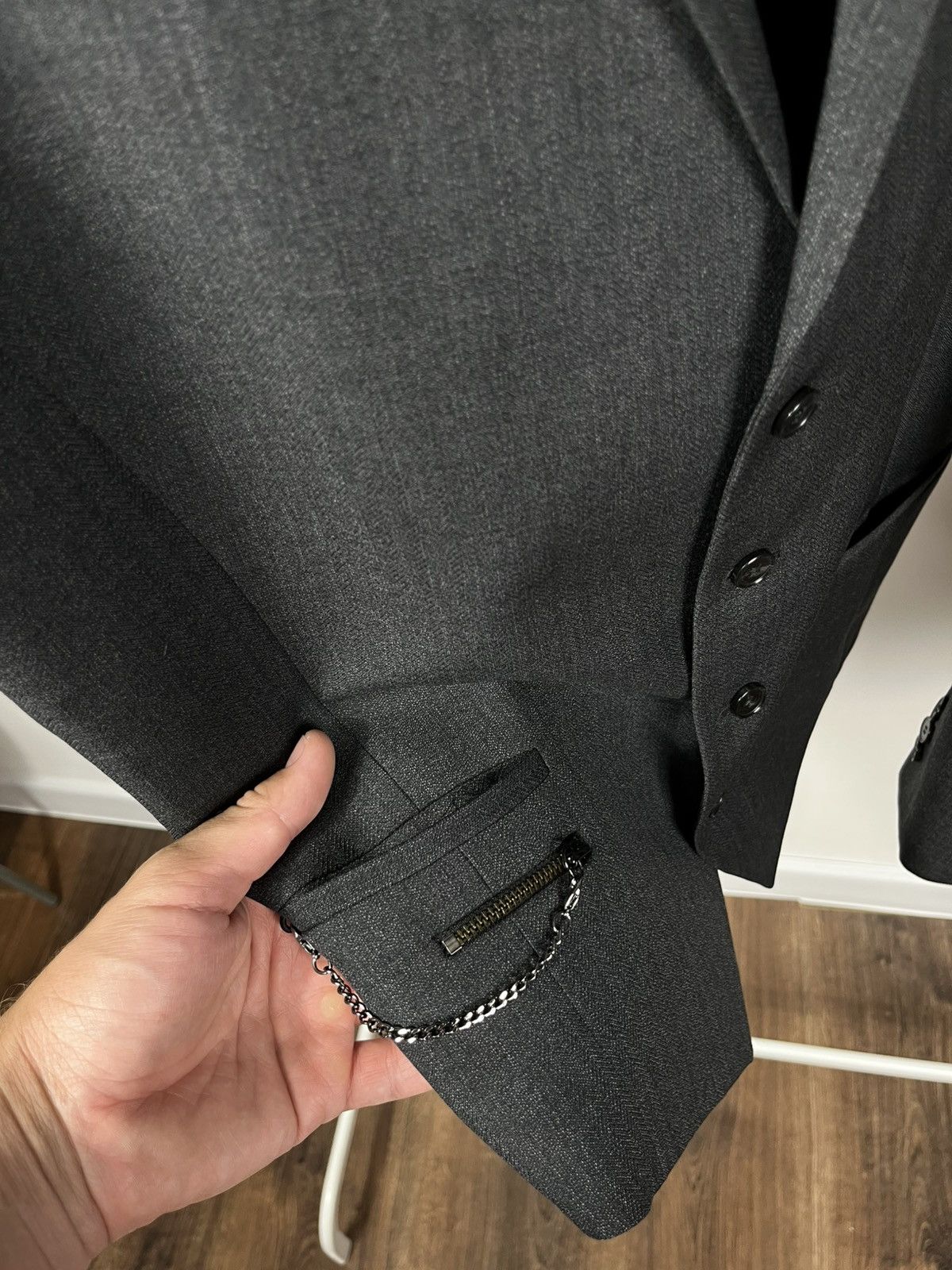 Hugo Boss Hugo Boss wool blazer and vest set gray, size 40L (M/L) Size 40L - 5 Thumbnail