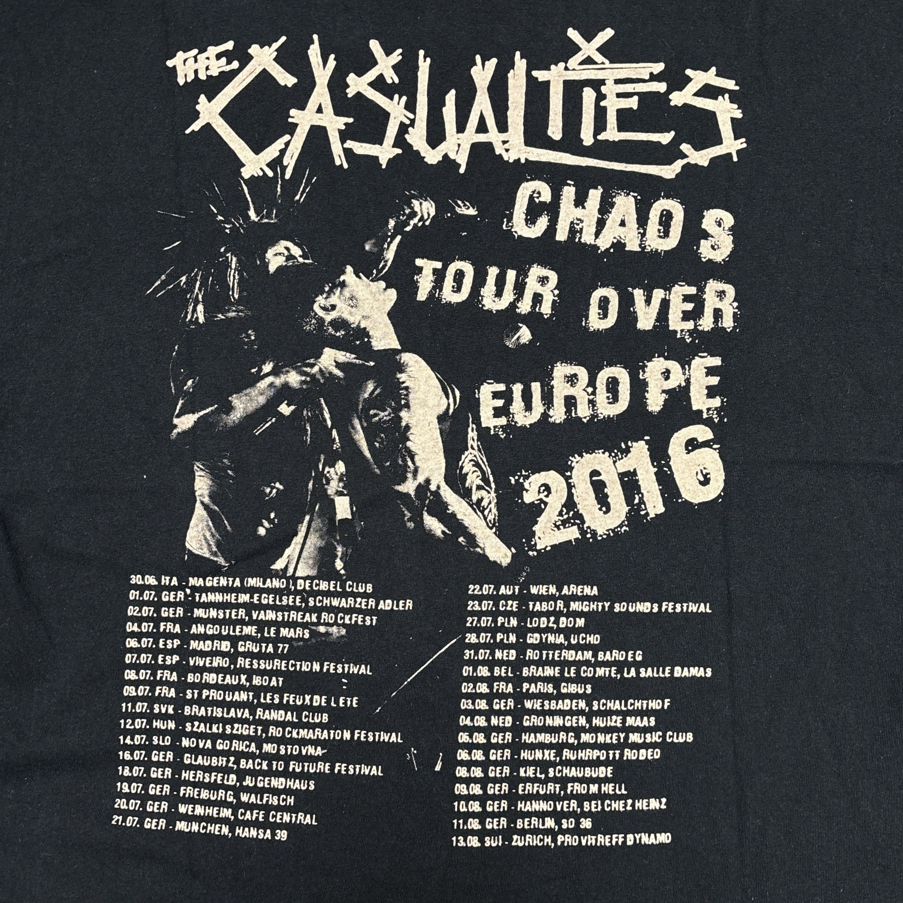 Band Tees The Casualties Shirt Tour Punk Rock Band Tee Exploited Size US L / EU 52-54 / 3 - 12 Thumbnail