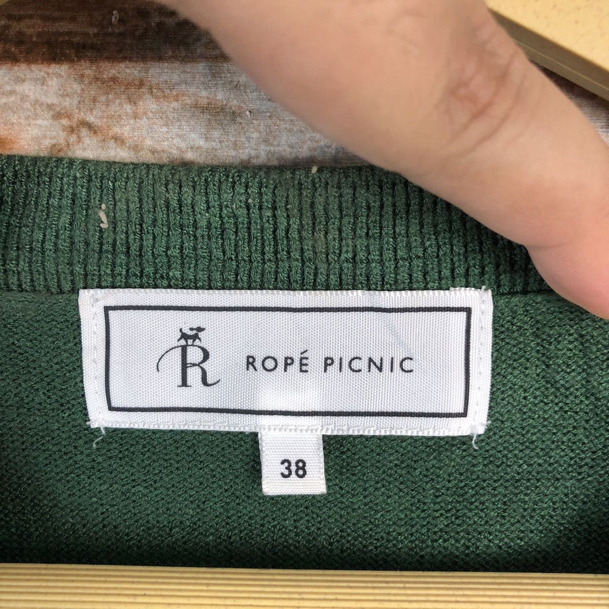 Aran Isles Knitwear Rope Picnic Green Knitwear #A962 Size M / US 6-8 / IT 42-44 - 11 Thumbnail