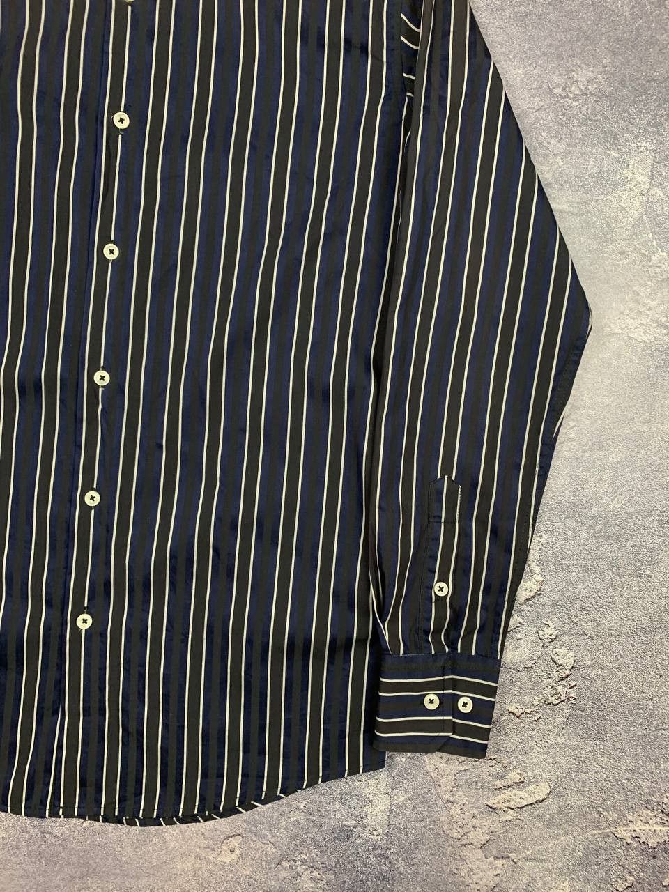 Balmain Balmain Men’s Black Striped Button Up Shirt Size S Size US S / EU 44-46 / 1 - 5 Thumbnail
