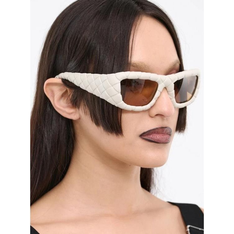 Bottega Veneta NEW BOTTEGA VENETA SUNGLASSES BV1303S 006 WOMEN WHITE Size ONE SIZE - 1 Thumbnail