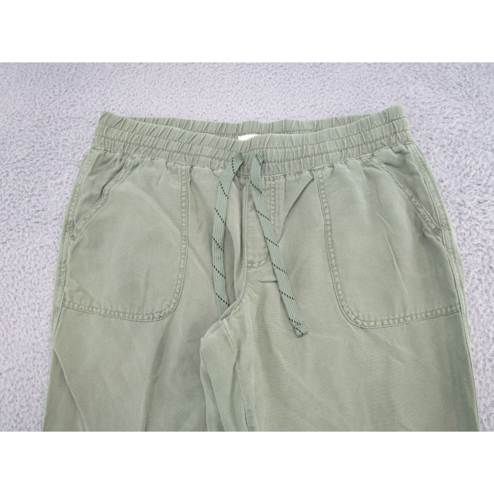 Vintage Maurices Women’s Green Jogger Pants Size 12 Lyocell Blend Elastic Waist Drawstring Size 34" / US 12 / IT 48 - 3 Thumbnail