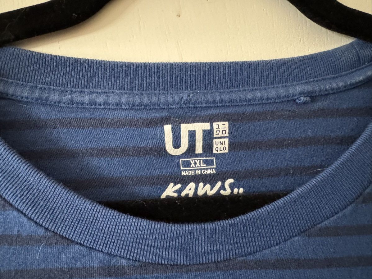 Kaws Blue Kaws Uniqlo Striped Men's Shirt Size US XXL / EU 58 / 5 - 3 Thumbnail
