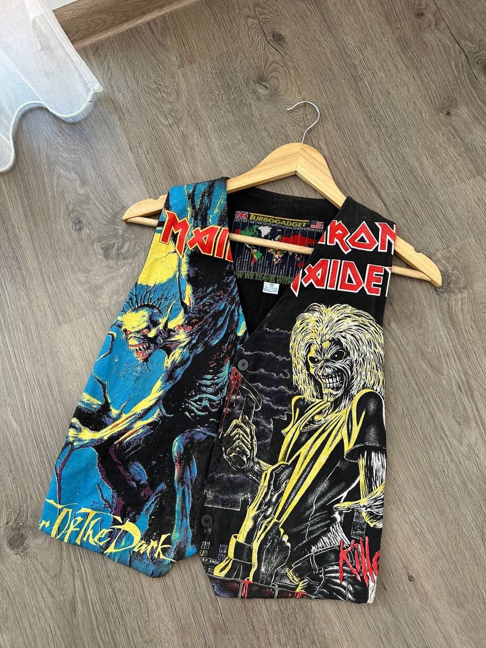 Iron Maiden × Vintage Vintage Iron Maiden 90’s Rare Printed West Jacket Size US M / EU 48-50 / 2 - 10 Thumbnail
