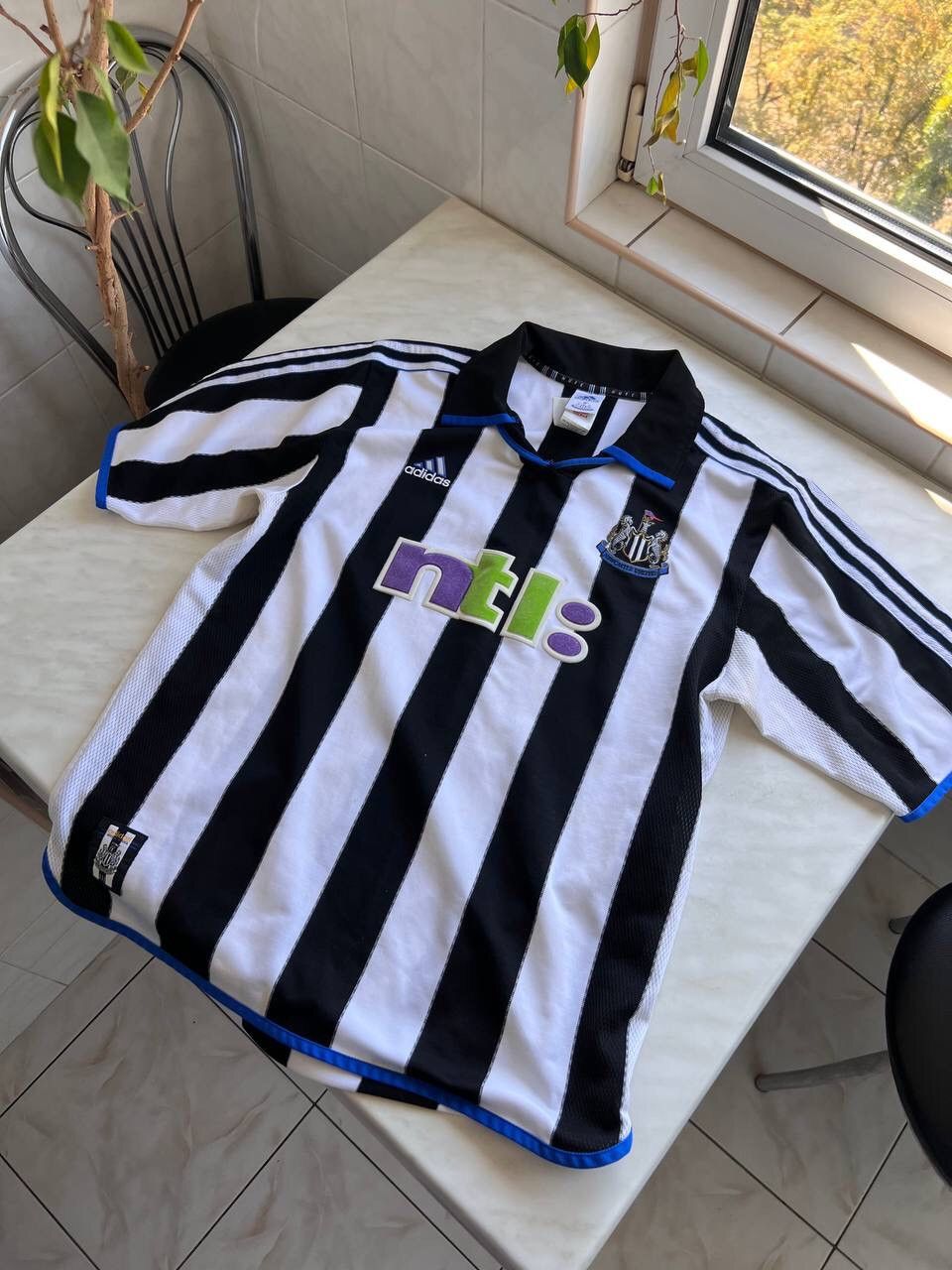 Adidas 1999/00 VINTAGE ADIDAS NEWCASTLE JERSEY FOOTBALL SHIRT Y2K Size US L / EU 52-54 / 3 - 22 Thumbnail
