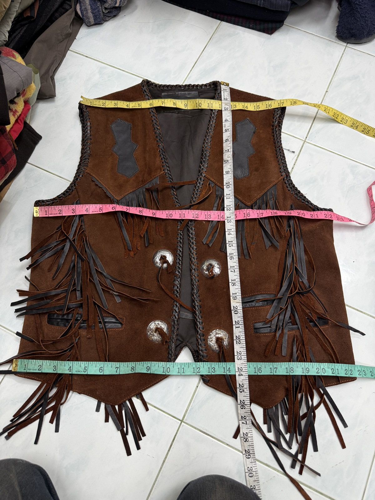 Cowboy Equipment 🔥🔥🔥ARCHIVE VINTAGE LEATHER VEST Size US M / EU 48-50 / 2 - 16 Thumbnail