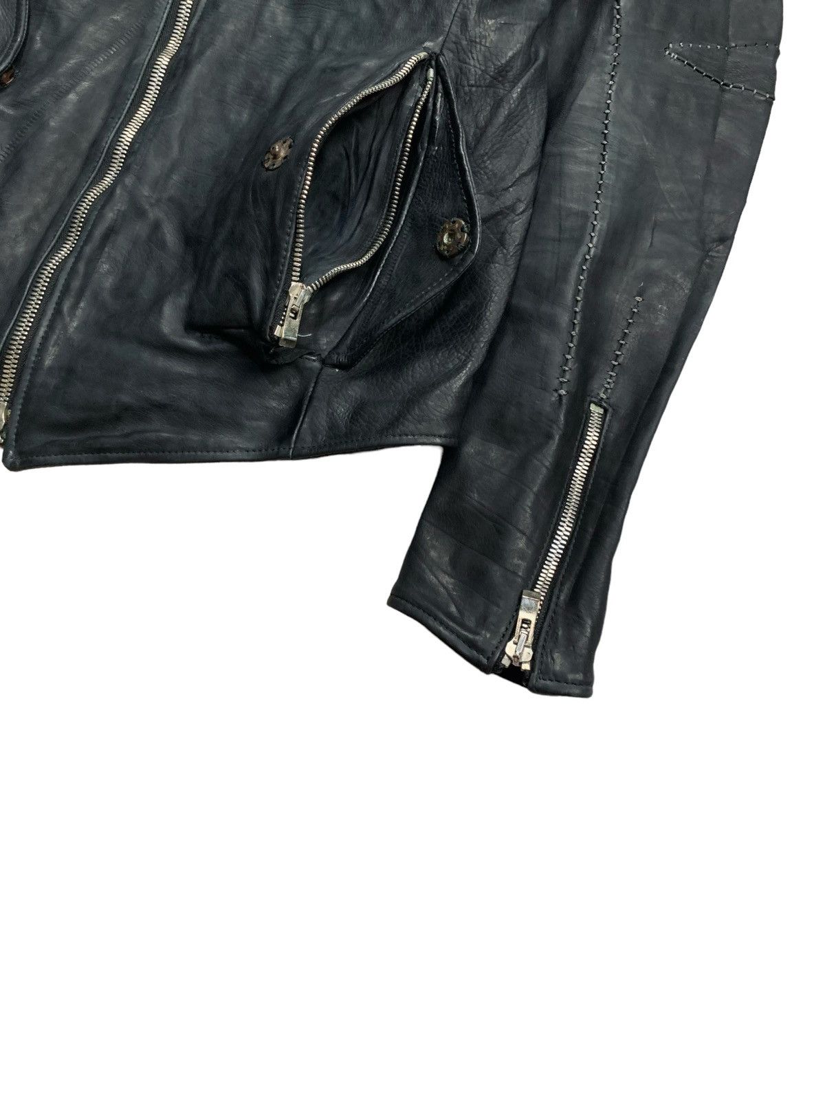 Incarnation Incarnation Exclusive - Silver Stitched Cross Moto Jacket Size US M / EU 48-50 / 2 - 6 Thumbnail