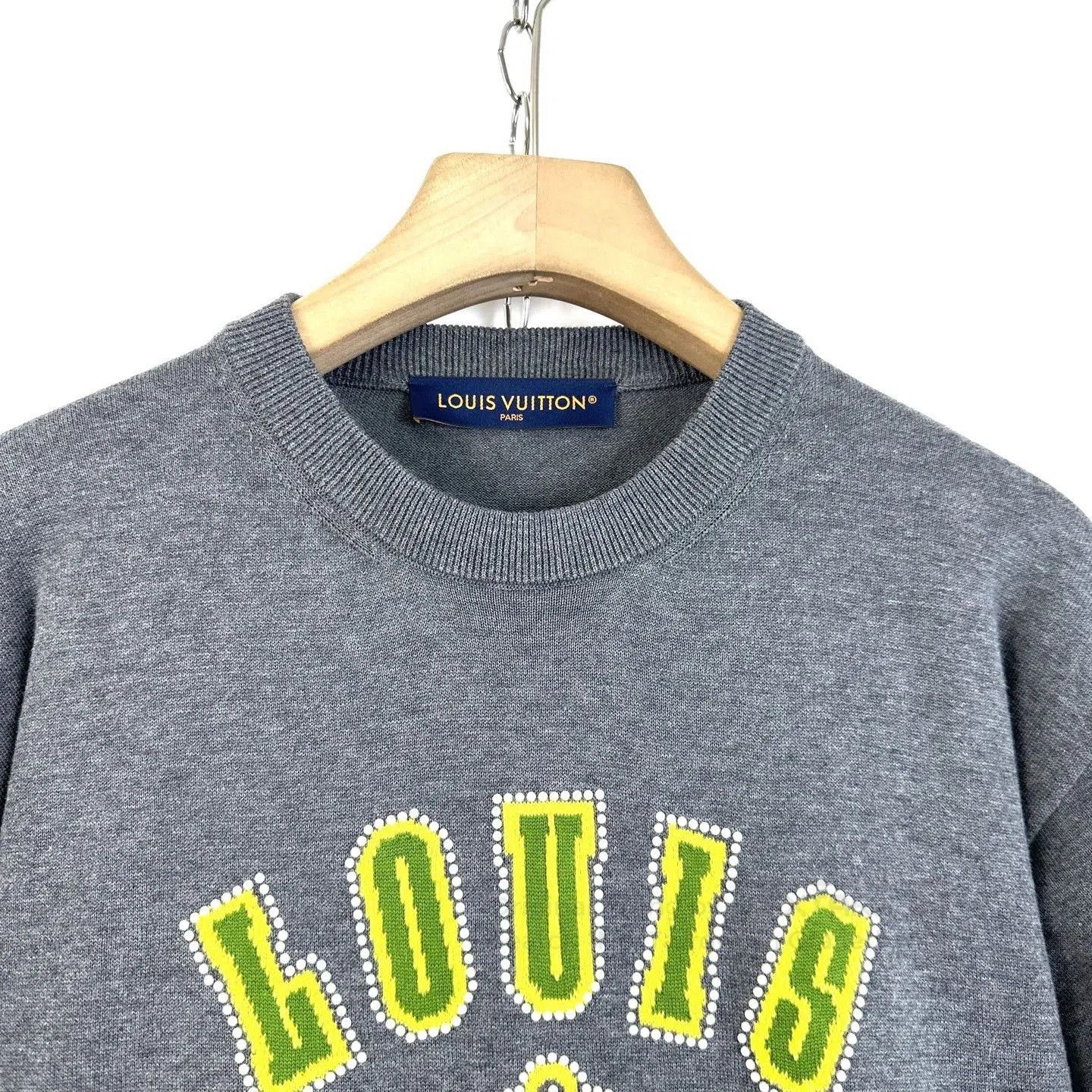 Louis Vuitton Louis Vuitton Gray Dog Paw Knit Tee. Size US S / EU 44-46 / 1 - 3 Thumbnail