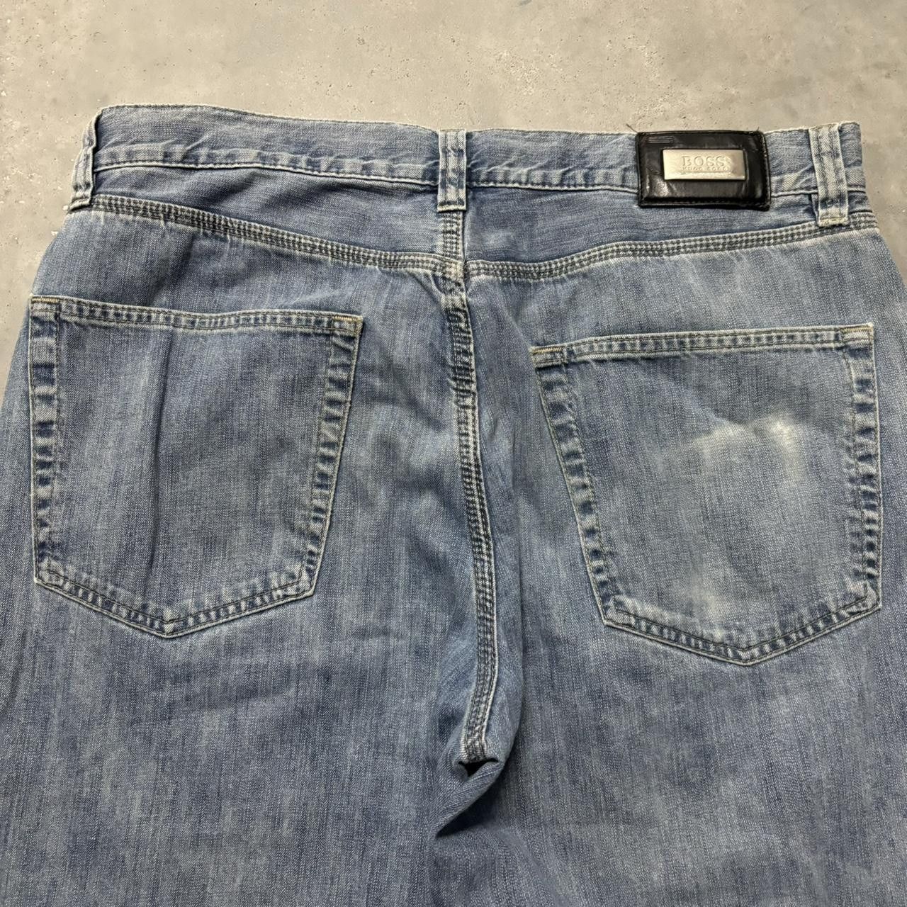 Japanese Brand × Vintage Crazy Vintage Y2K/2000s Grunge Medium Wash Denim Jeans! Size US 34 / EU 50 - 7 Thumbnail