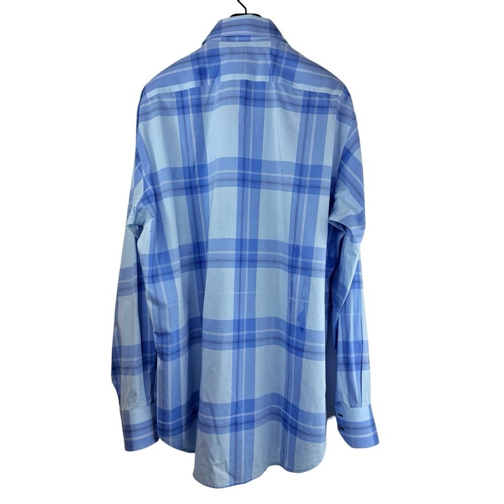 Thomas Dean NWOT THOMAS DEAN Men's Blue Plaid Thin Dress Shirt Size XL Size US XL / EU 56 / 4 - 7 Thumbnail