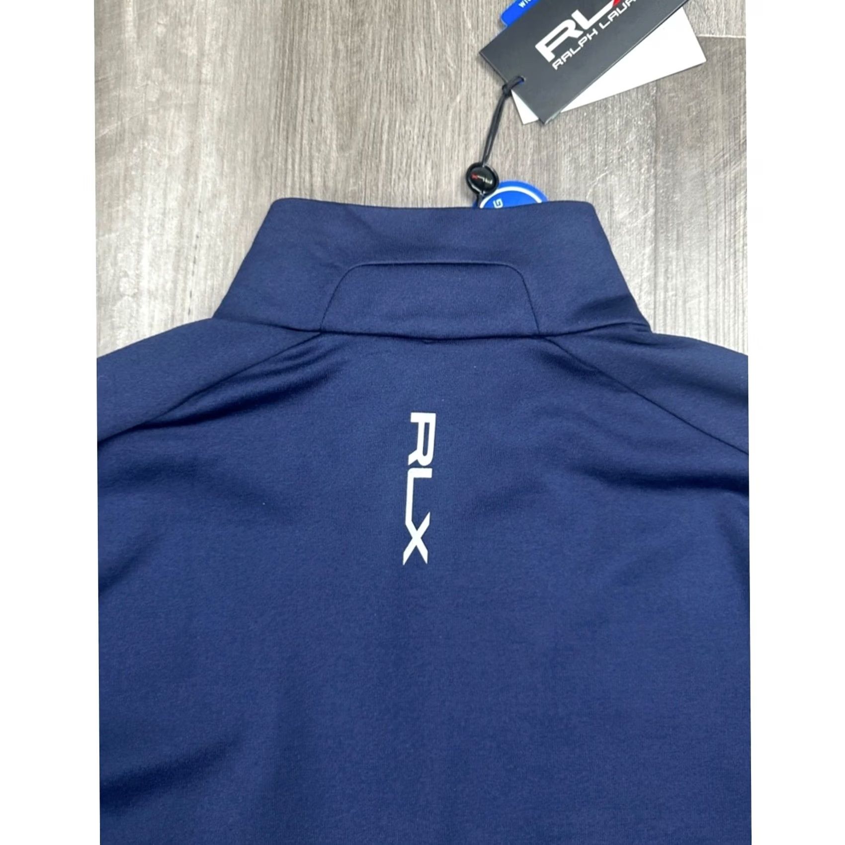 RLX Ralph Lauren RLX Ralph Lauren Luxury Performance Quarter Zip Golf Fleece Lined Pullover - Med Mens Sweatshirt Blue (NWT) Size US M / EU 48-50 / 2 - 3 Thumbnail