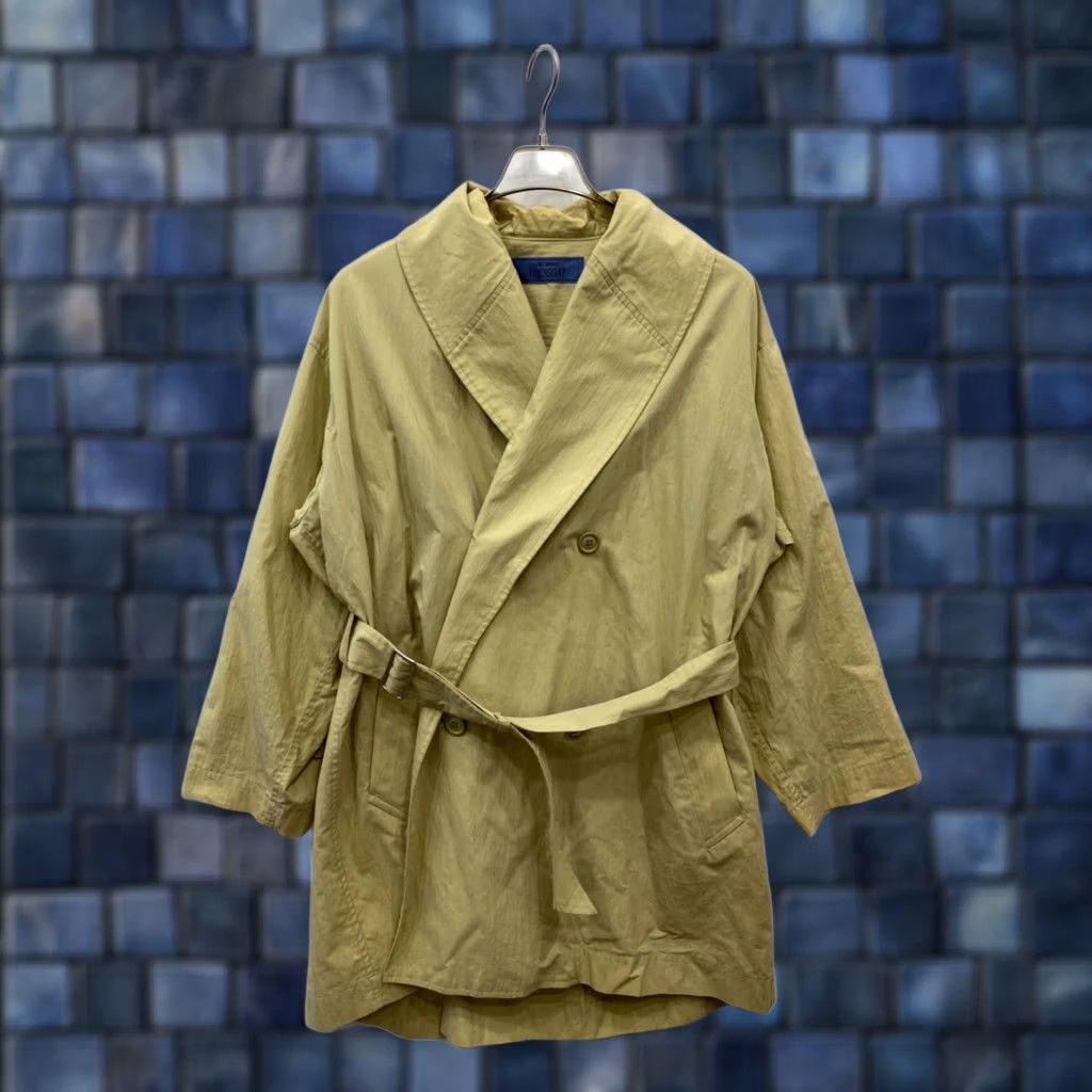 Issey Miyake ISSEY MIYAKE WINDCOAT BELTED COAT LONG SLEEVE MEN BEIGE COTTON SIZE M USED Size US M / EU 48-50 / 2 - 1 Thumbnail