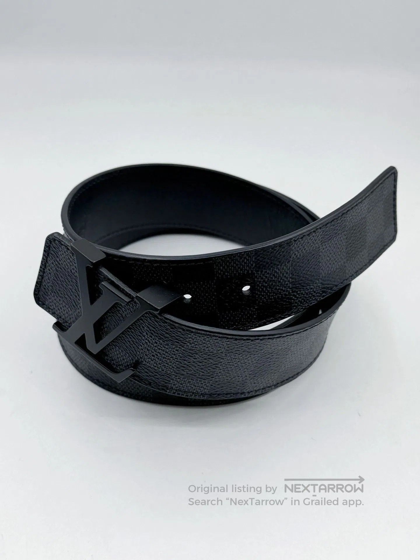 Louis Vuitton Louis Vuitton Black Buckle Damier Belt. Size ONE SIZE - 2 Thumbnail