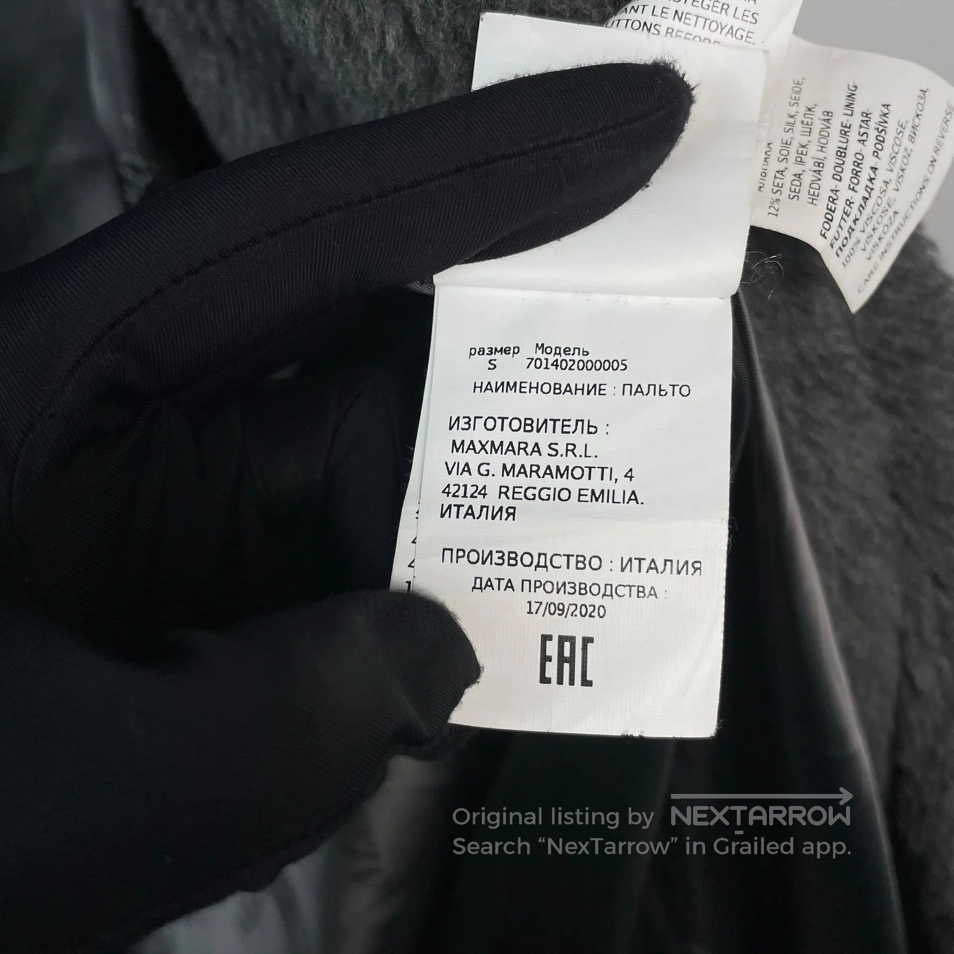 Max Mara Max Mara Dark Grey Teddy Series Teddy Bear Coat| Size S / US 4 / IT 40 - 7 Thumbnail