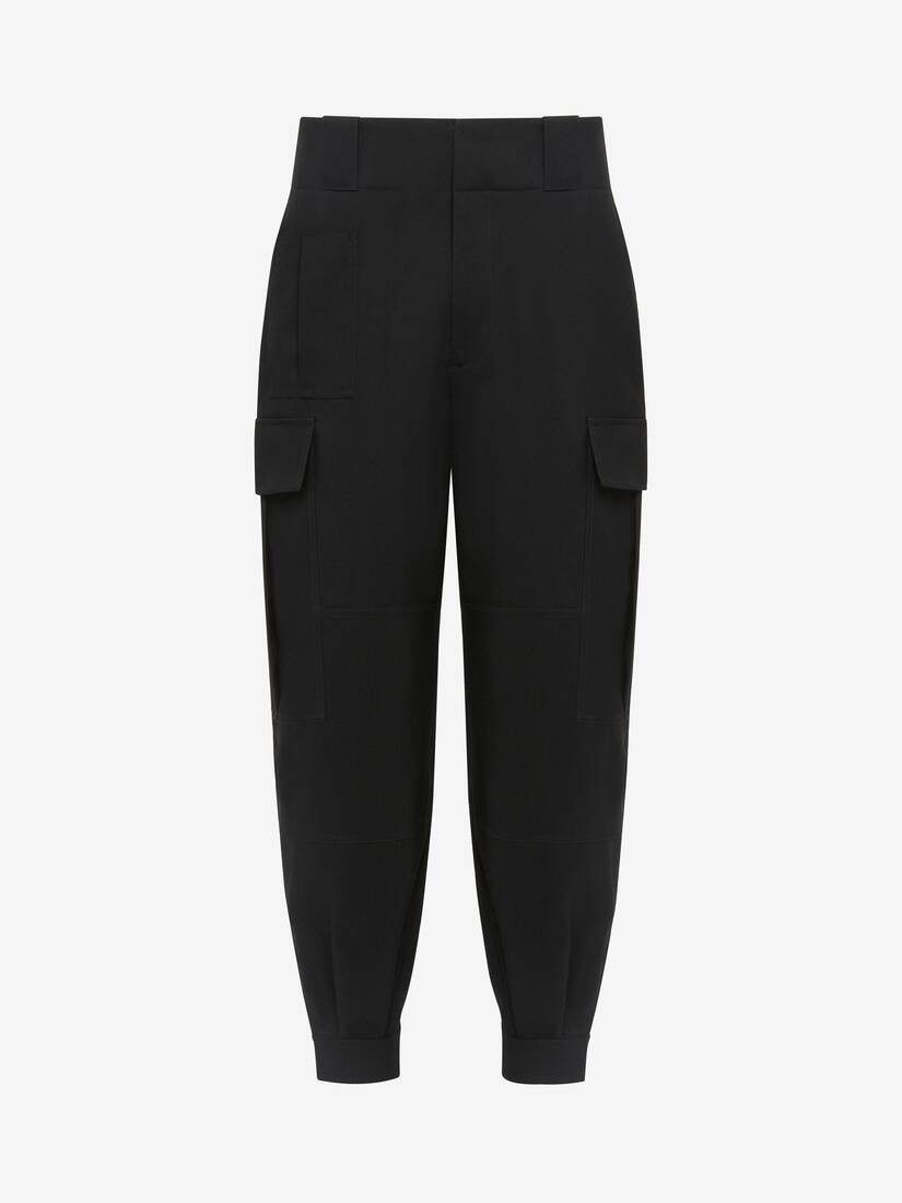 Alexander McQueen o1w1db10925 Military Cargo Trousers in Black Size US 30 / EU 46 - 1 Thumbnail