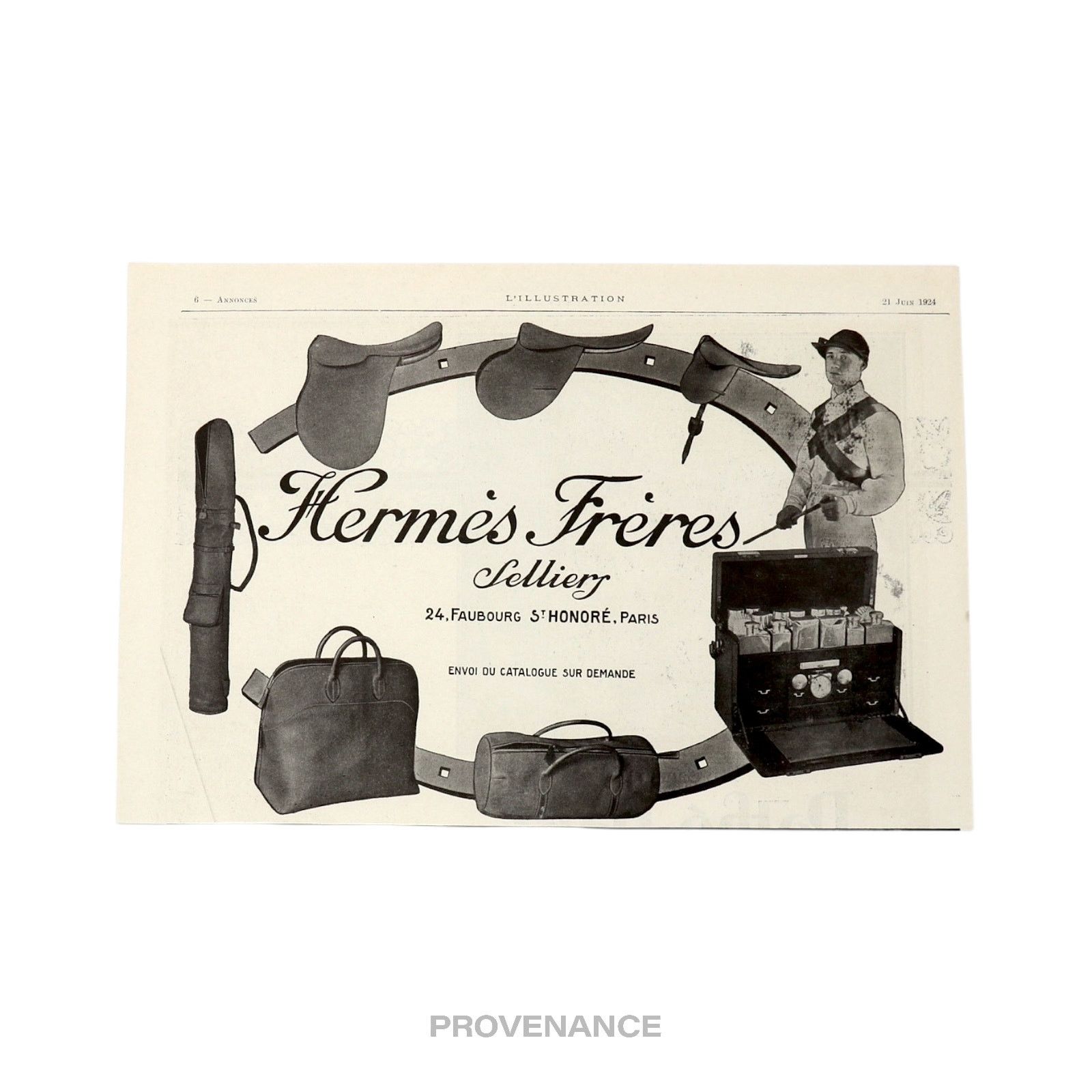 Hermes 🔴 Hermes Antique Vintage Newsprint Ad - Hermès Frères Size ONE SIZE - 3 Thumbnail