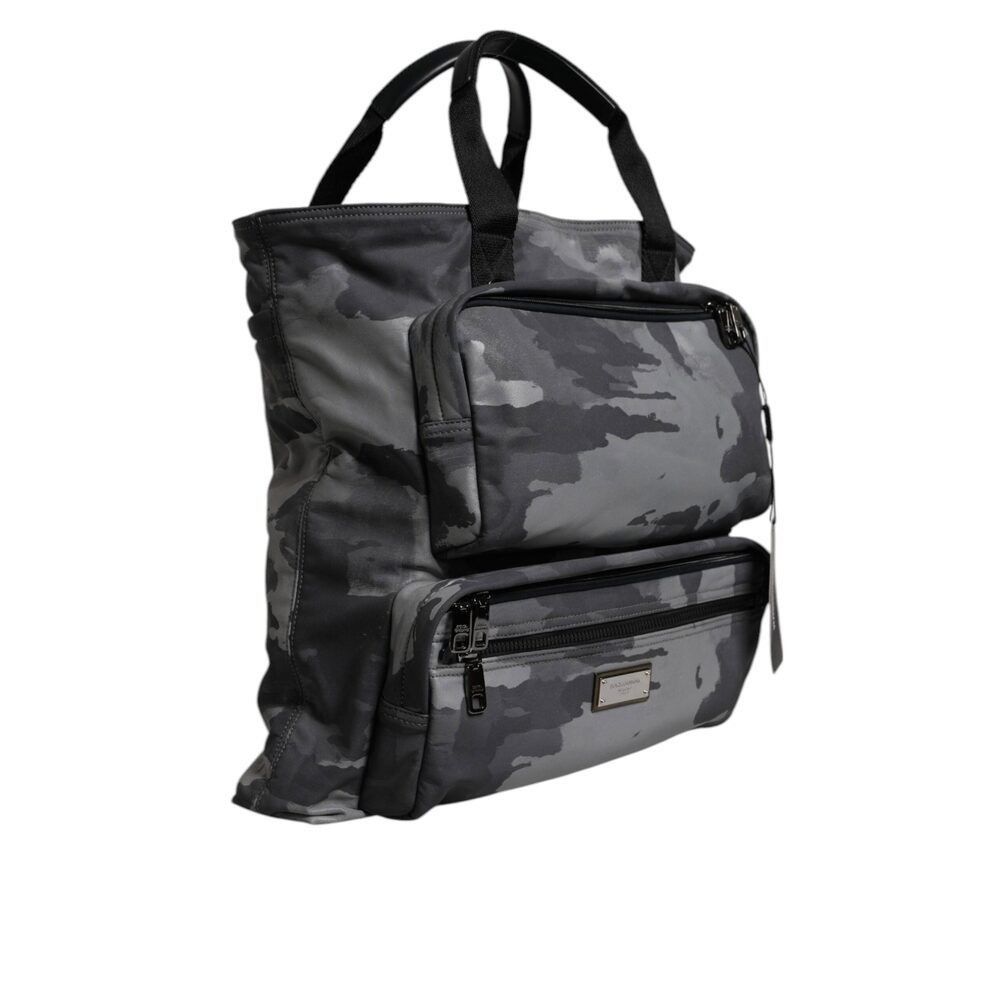 Dolce & Gabbana Dolce & Gabbana Black Camouflage Shoulder Strap Logo Plaque Size ONE SIZE - 4 Thumbnail