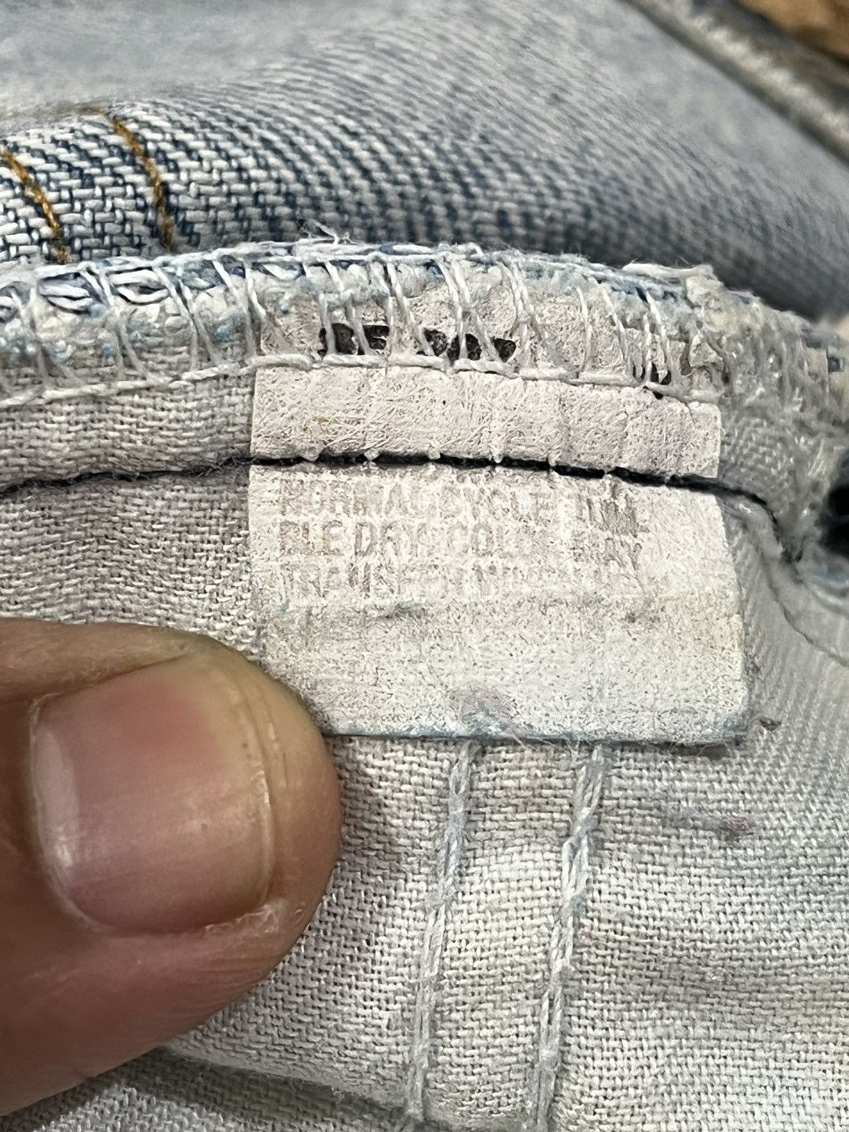 LVC × Levi's × Levi's Vintage Clothing Vintage Levi’s Orange Tab Distresses Denim Size US 28 / EU 44 - 10 Thumbnail