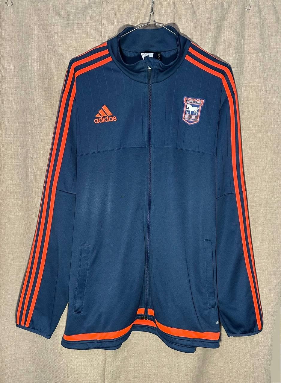 Adidas Ipswich Town Football Track Zip Jacket Adidas 2015 2016 Size US XL / EU 56 / 4 - 1 Thumbnail