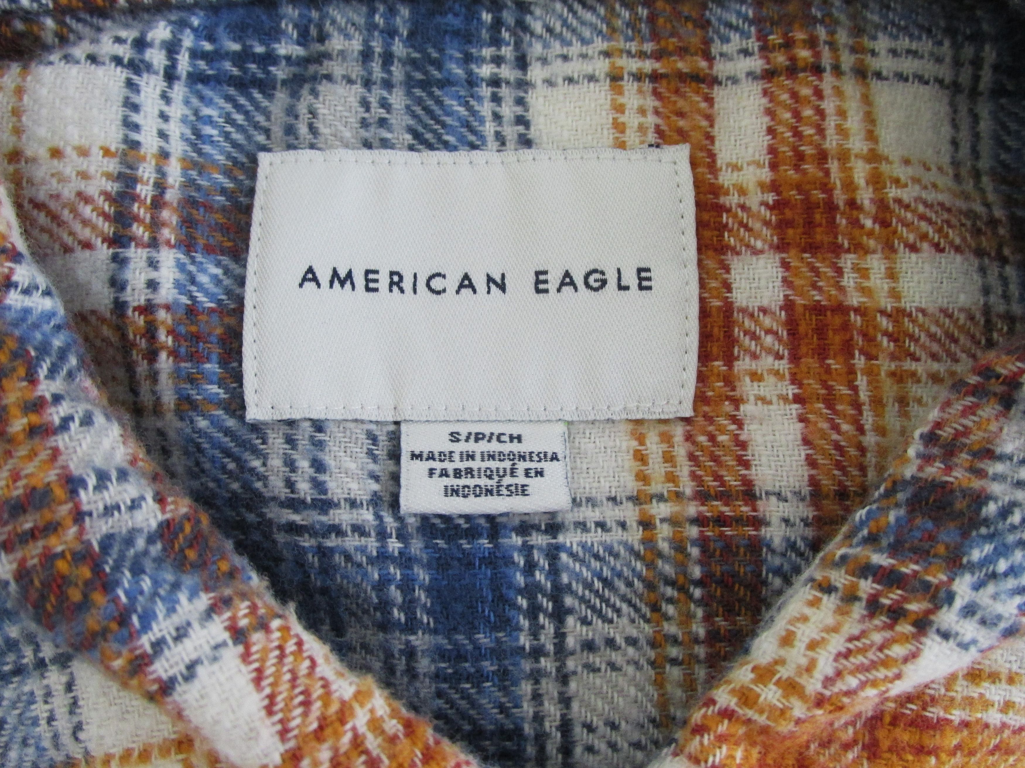 American Eagle Outfitters American Eagle Women's Cropped Flannel Shirt Size Small Size S / US 4 / IT 40 - 2 Thumbnail