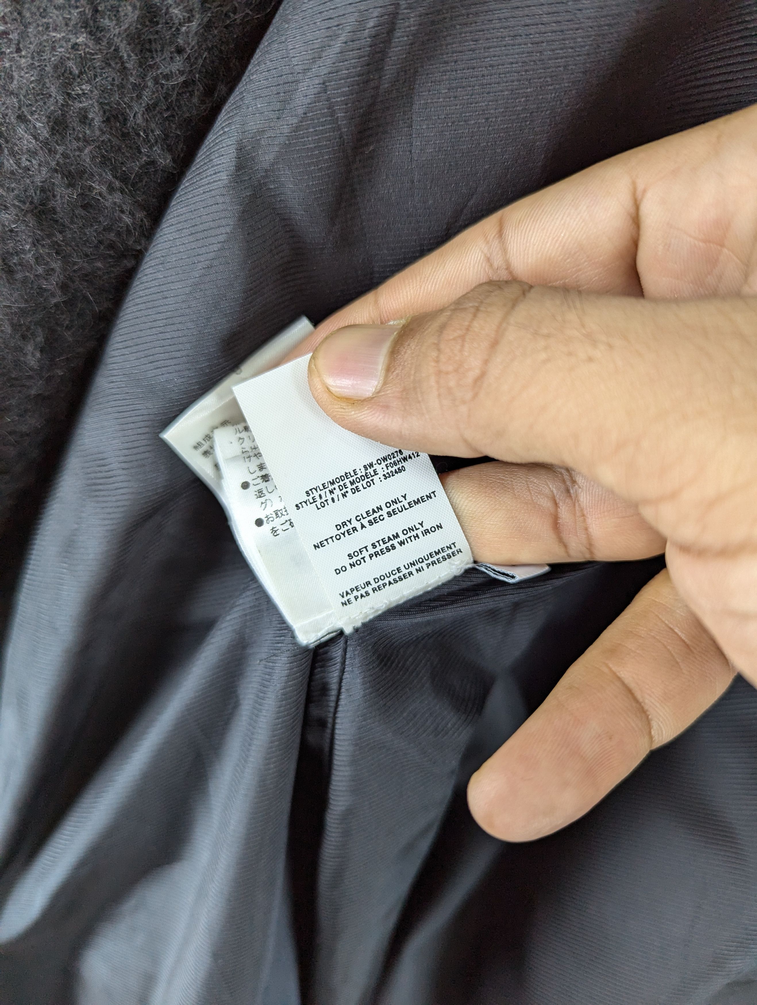 Helmut Lang Helmut Lang 'Shaggy' Long Coat-Black Size S Size US S / EU 44-46 / 1 - 14 Thumbnail